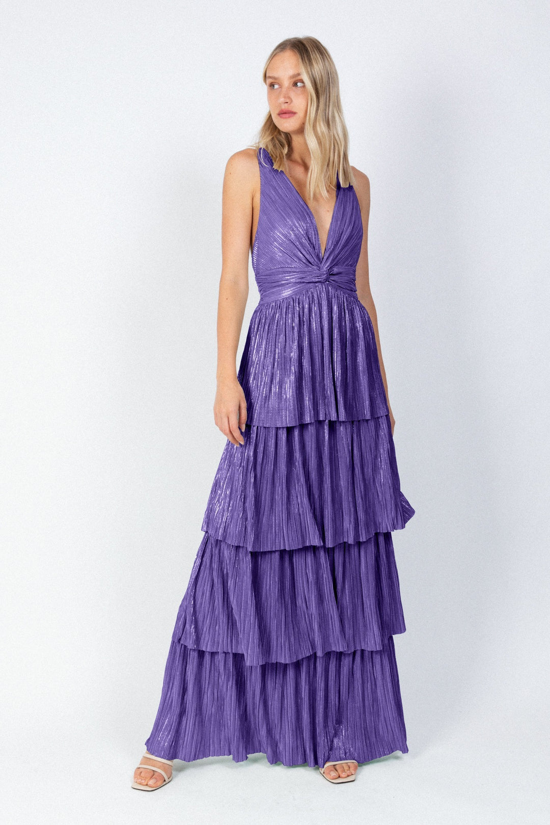 Delphina Dress - Dark Lavender