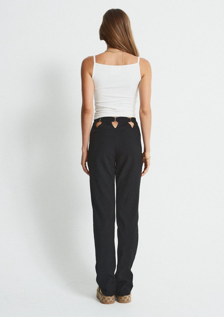 Full Moon Cut Out Top - White