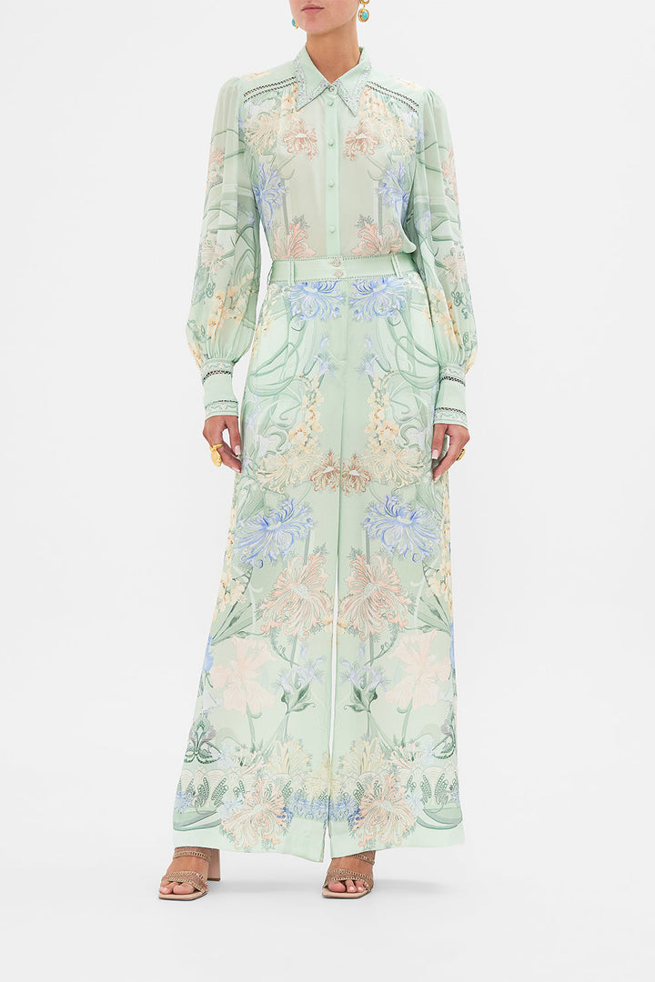 Wide Leg Waisted Pant - Dreaming In Dutch
