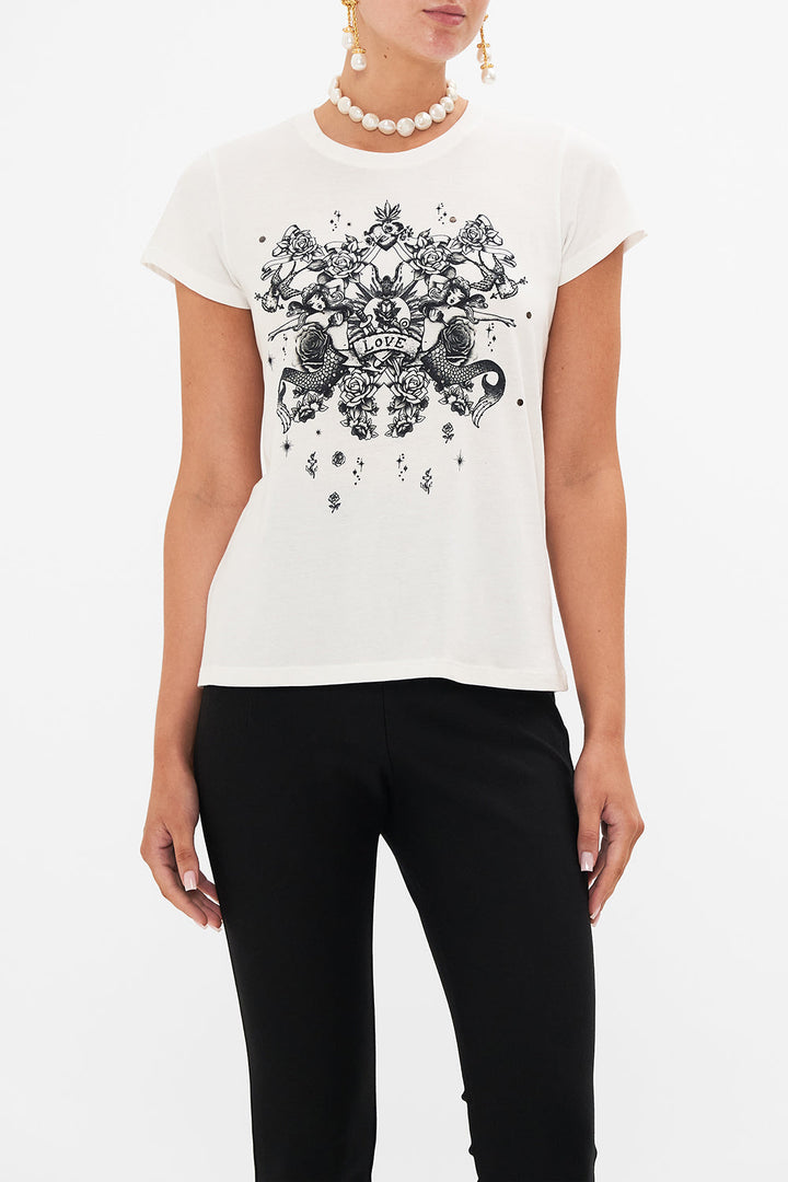 Slim Fit Round Neck T-Shirt - Tales Of Tatoo