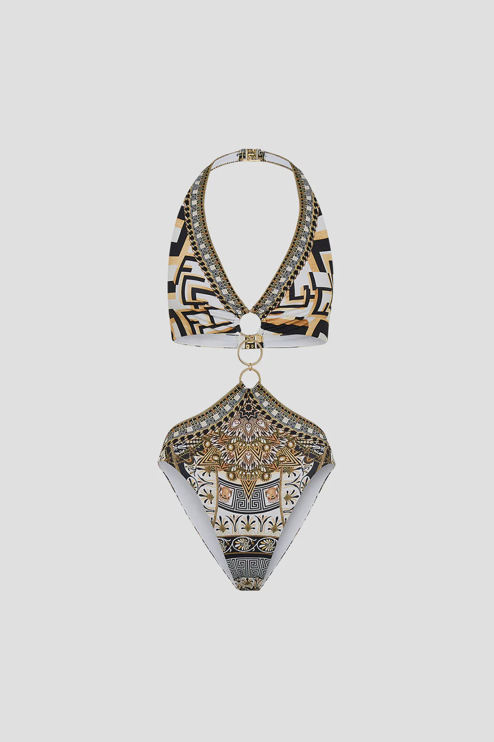 Tri Ring Front Cut Out One Piece