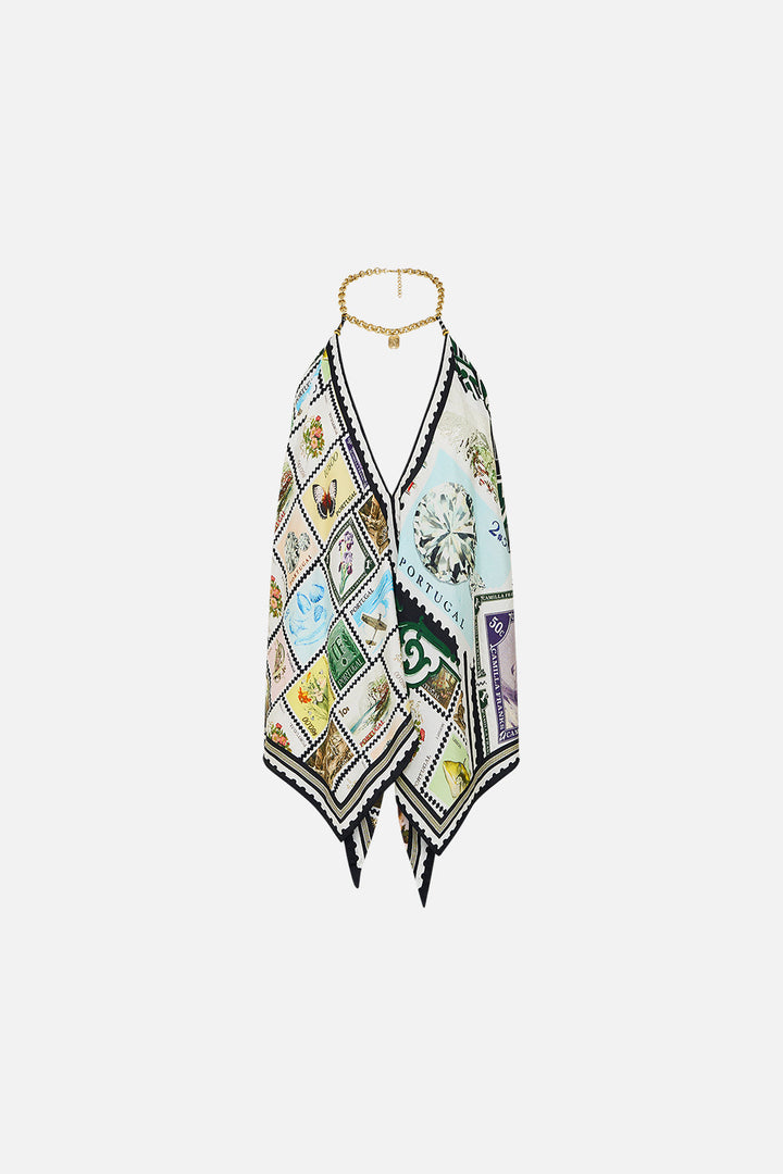 Knotted Scarf Top -