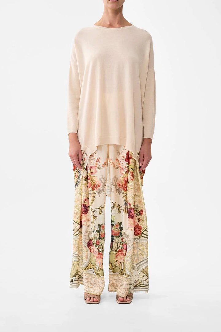 Long Sleeve Jumper With Print Back - Meet Me At The Majestic