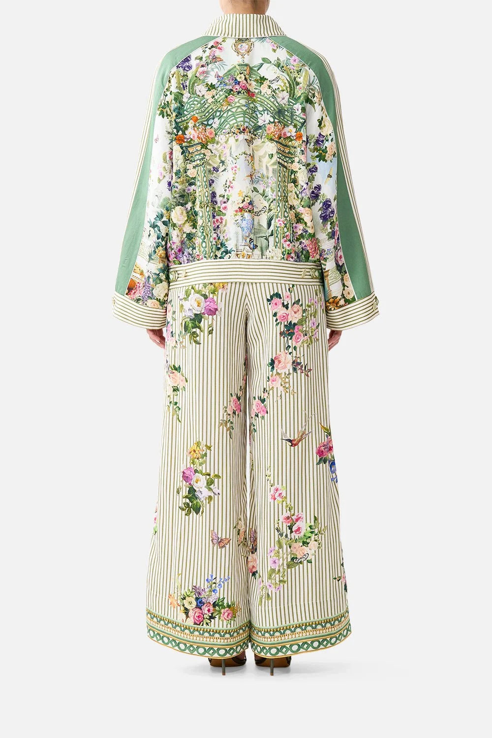 SCARF BELT WIDE LEG PANT