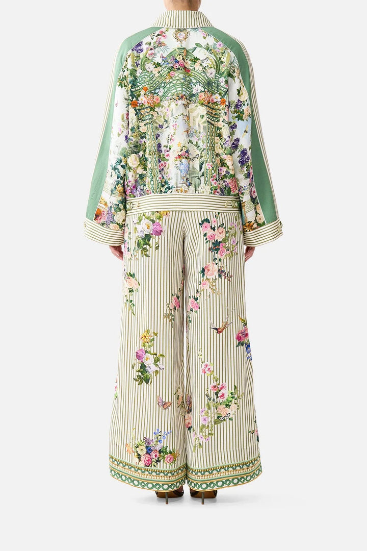 SCARF BELT WIDE LEG PANT