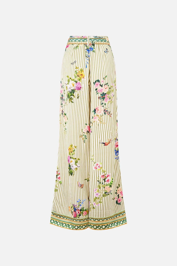 SCARF BELT WIDE LEG PANT