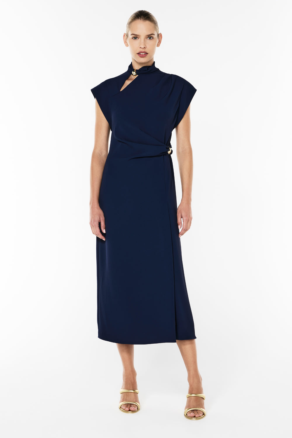 High Definition Midi Dress - Navy