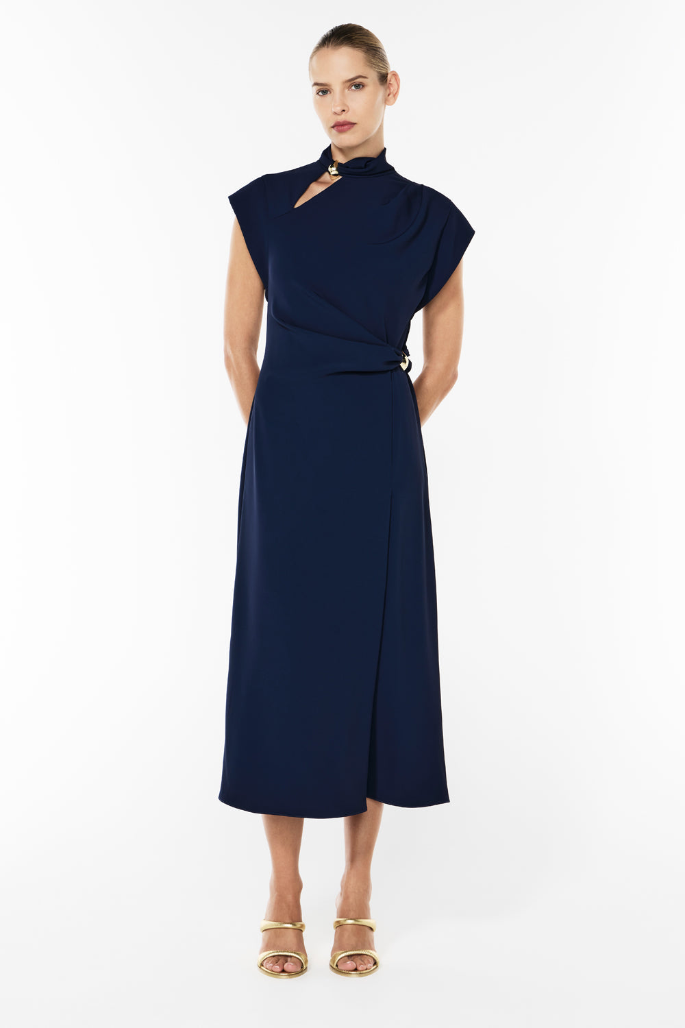 High Definition Midi Dress - Navy