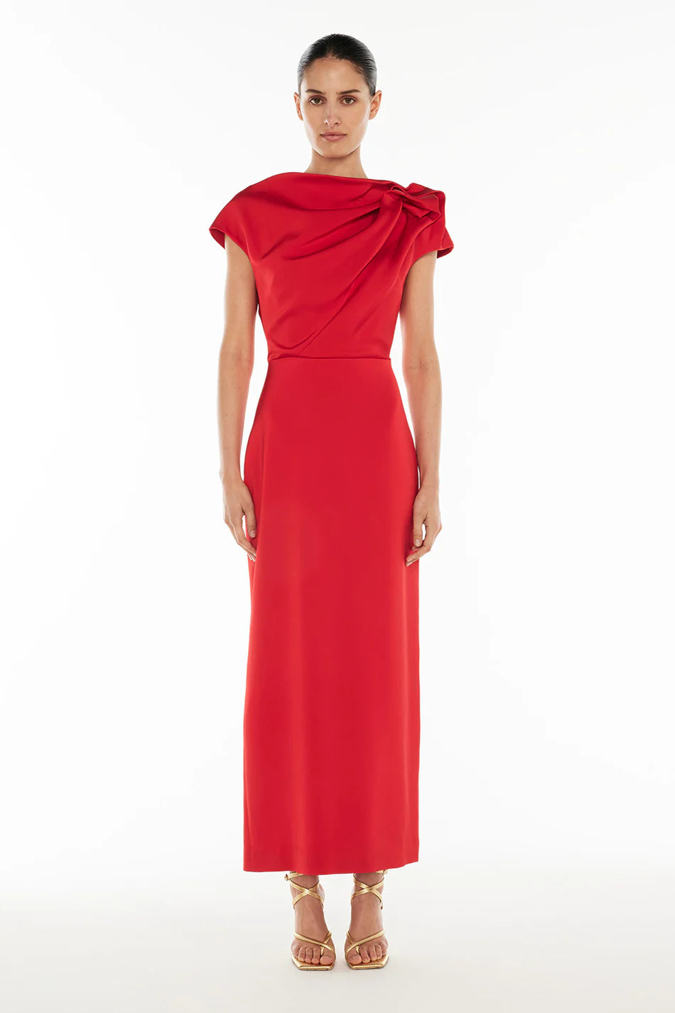 Grand Illusion Maxi Gown - Red