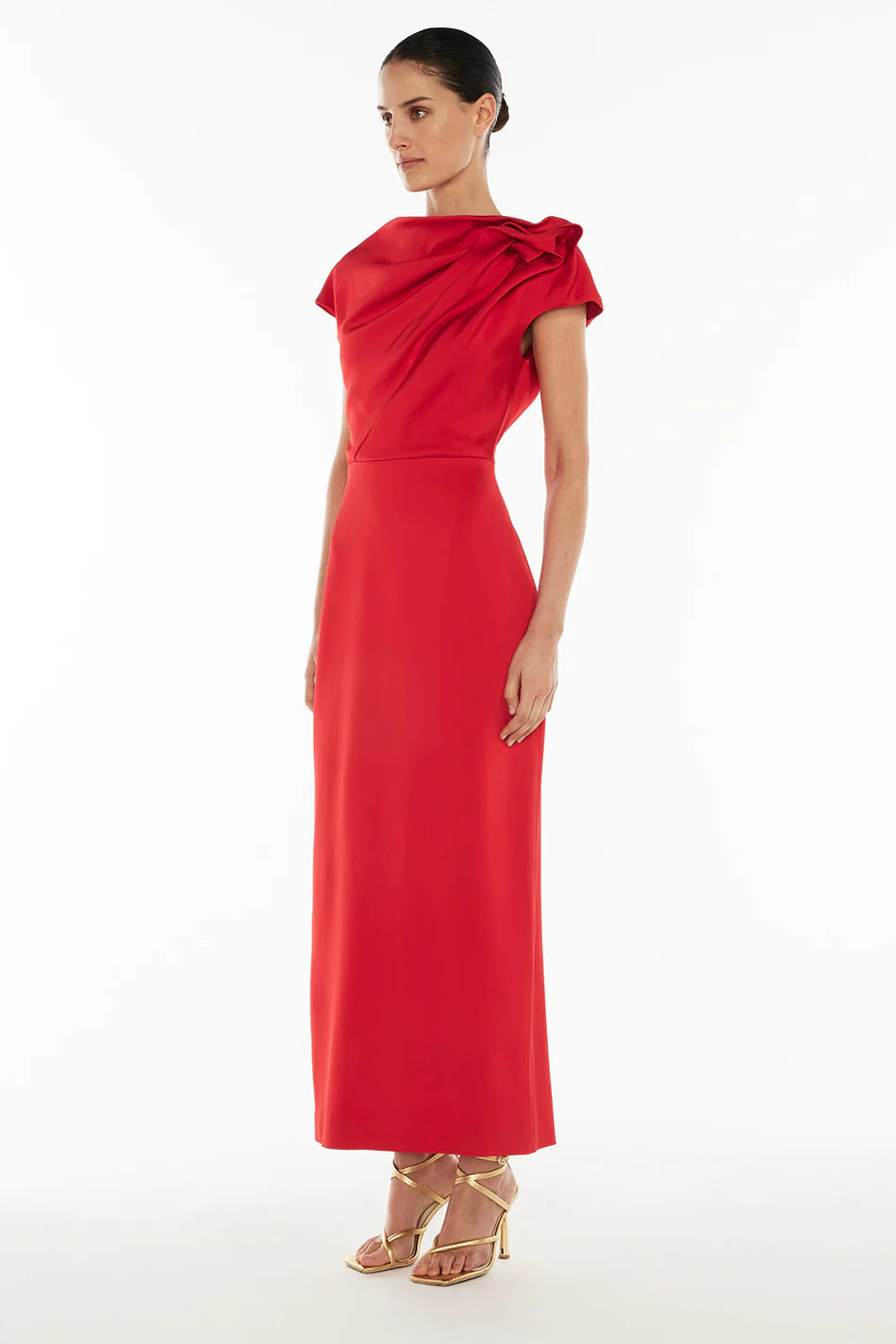 Grand Illusion Maxi Gown - Red