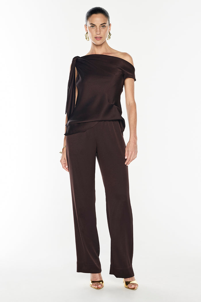 Glossed Over Pull On Pant