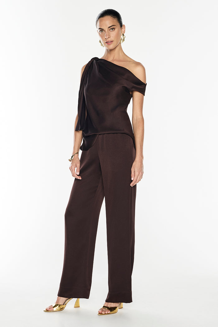 Glossed Over Pull On Pant