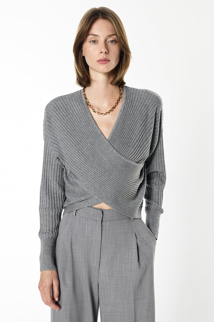 STORYTELLERS KNIT TOP - LEAD