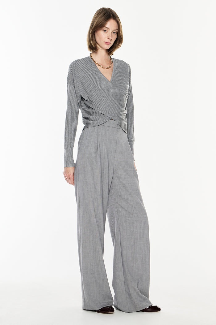 STORYTELLER KNIT TOP - LEAD