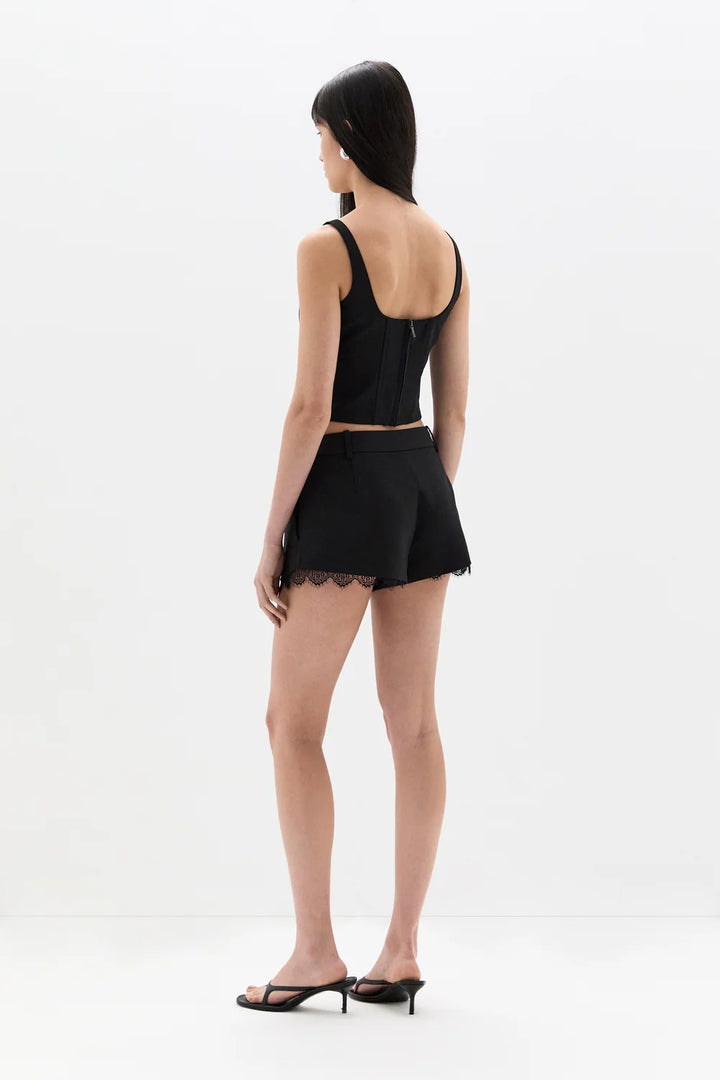 Miller Lace Mini Short - Black