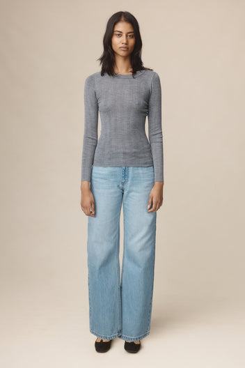ANA TOP - SOFT CHARCOAL