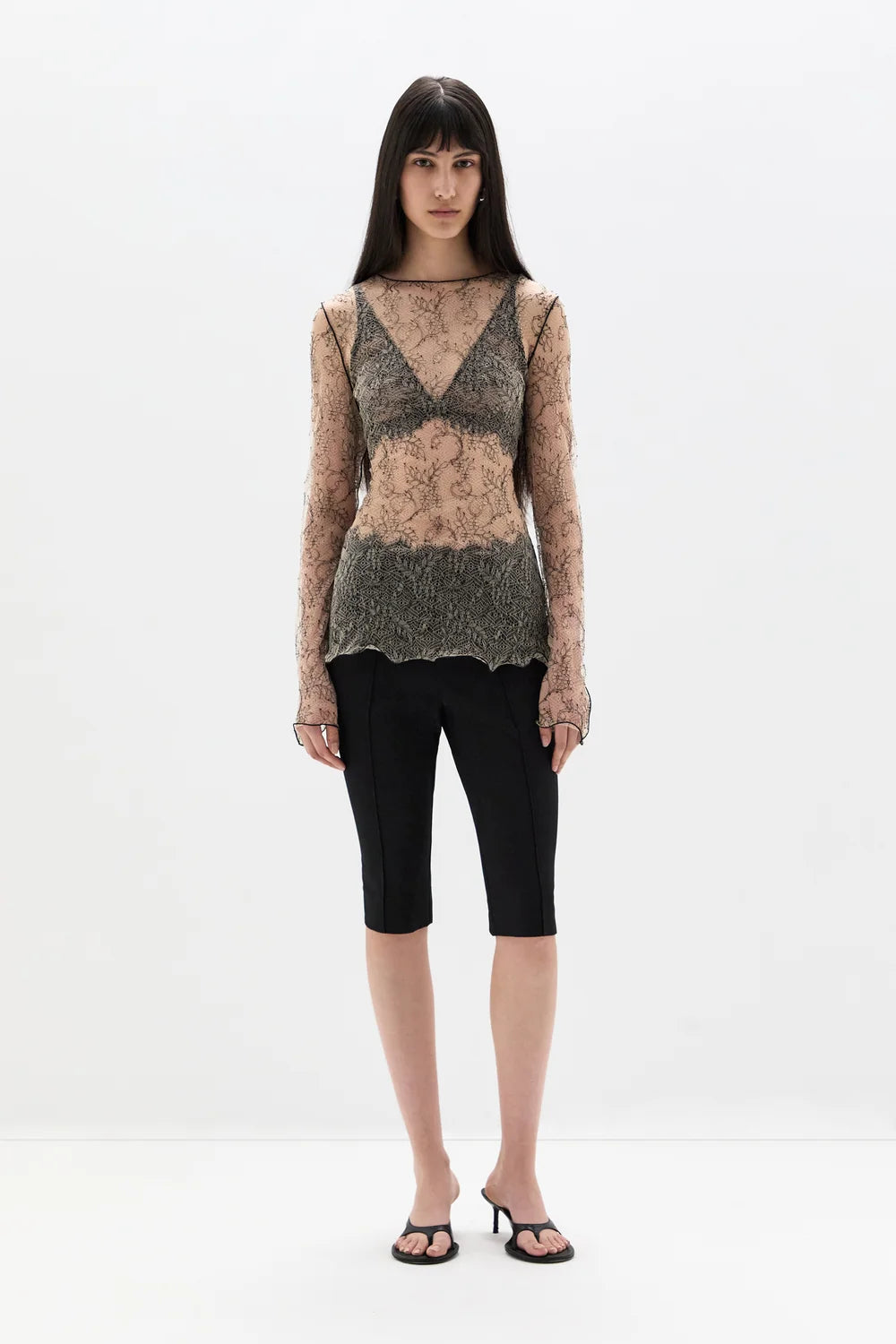 Miller Lace Capri Pant - Black