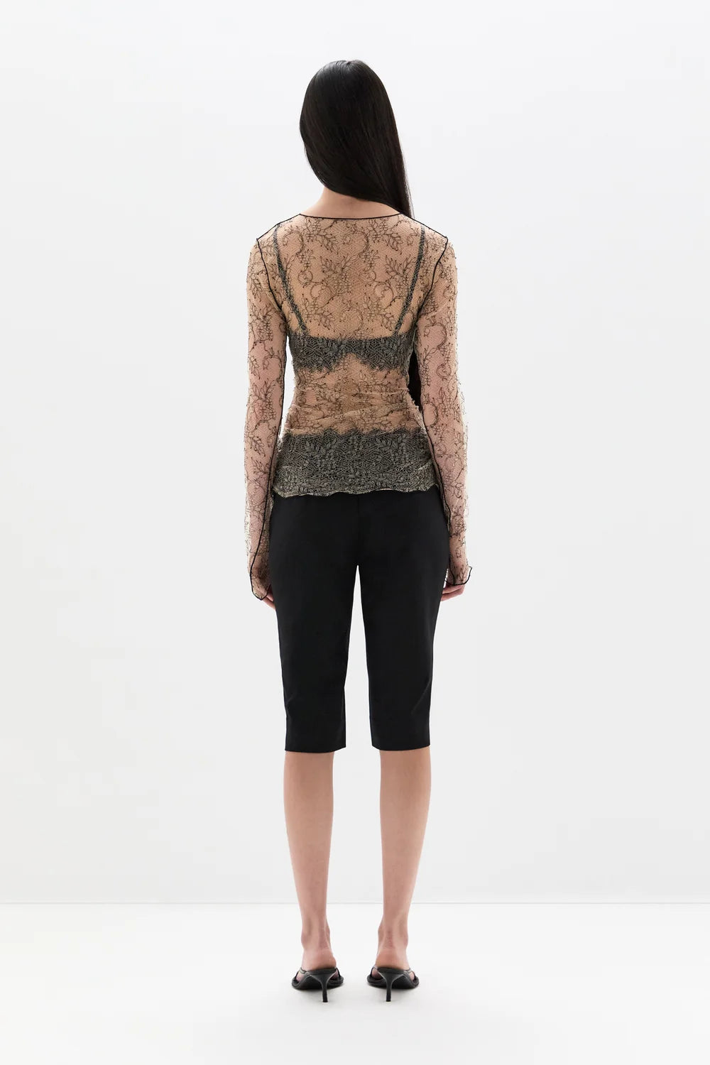 Miller Lace Capri Pant - Black