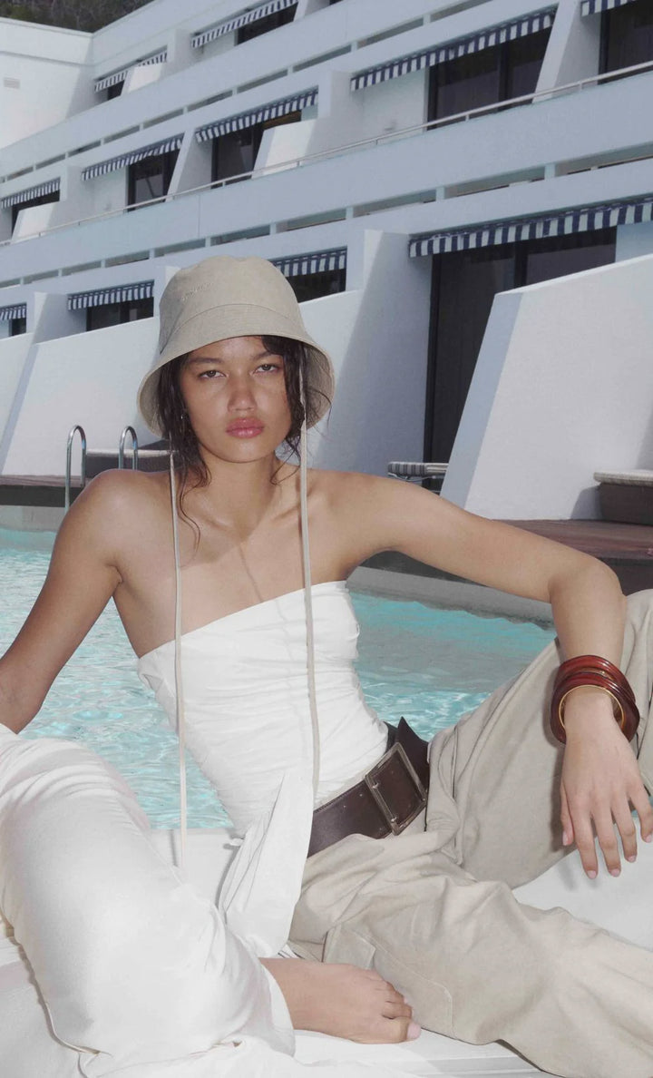 Belle Strapless Top - Ivory