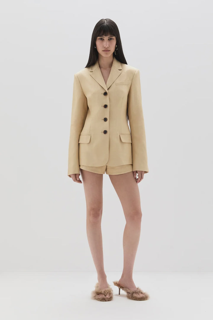 Bronte Belted Mini Short - Beige