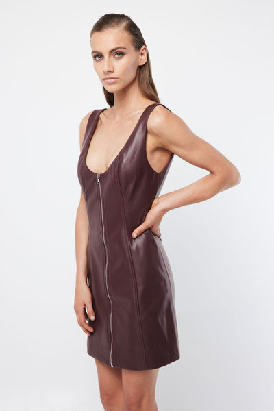 The Habitual Mini Dress - Burgundy