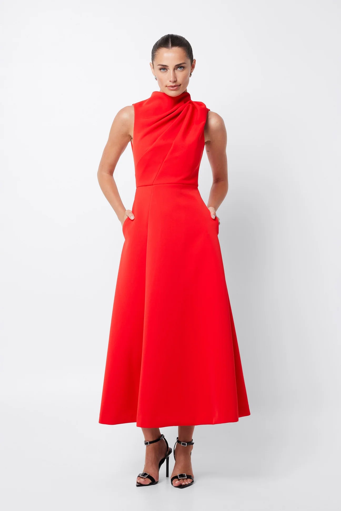 Cosmic Maxi Dress - Red