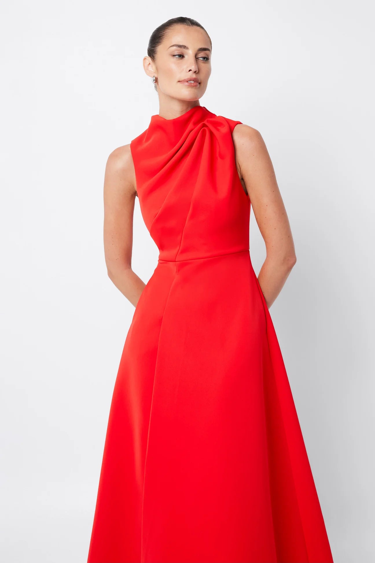 Cosmic Maxi Dress - Red