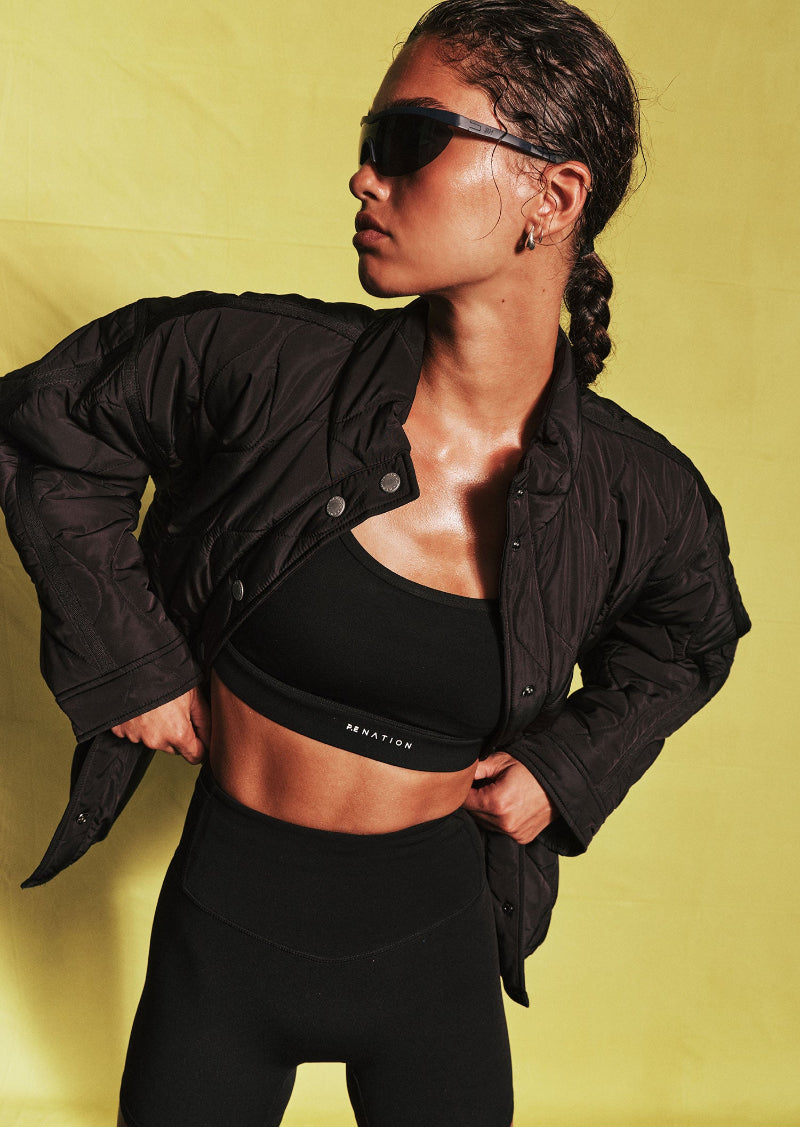 SURGE QUILT JACKET - BLACK