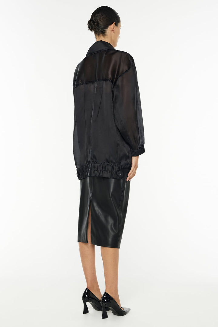 Organza Bomber - Black