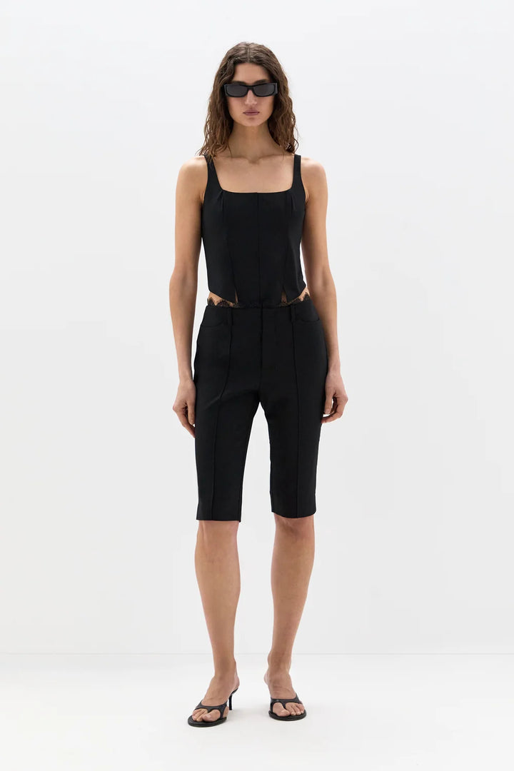 Miller Lace Capri Pant - Black