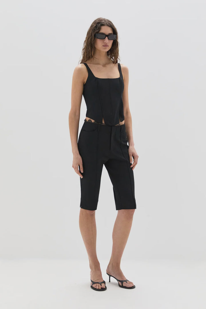 Miller Lace Capri Pant - Black