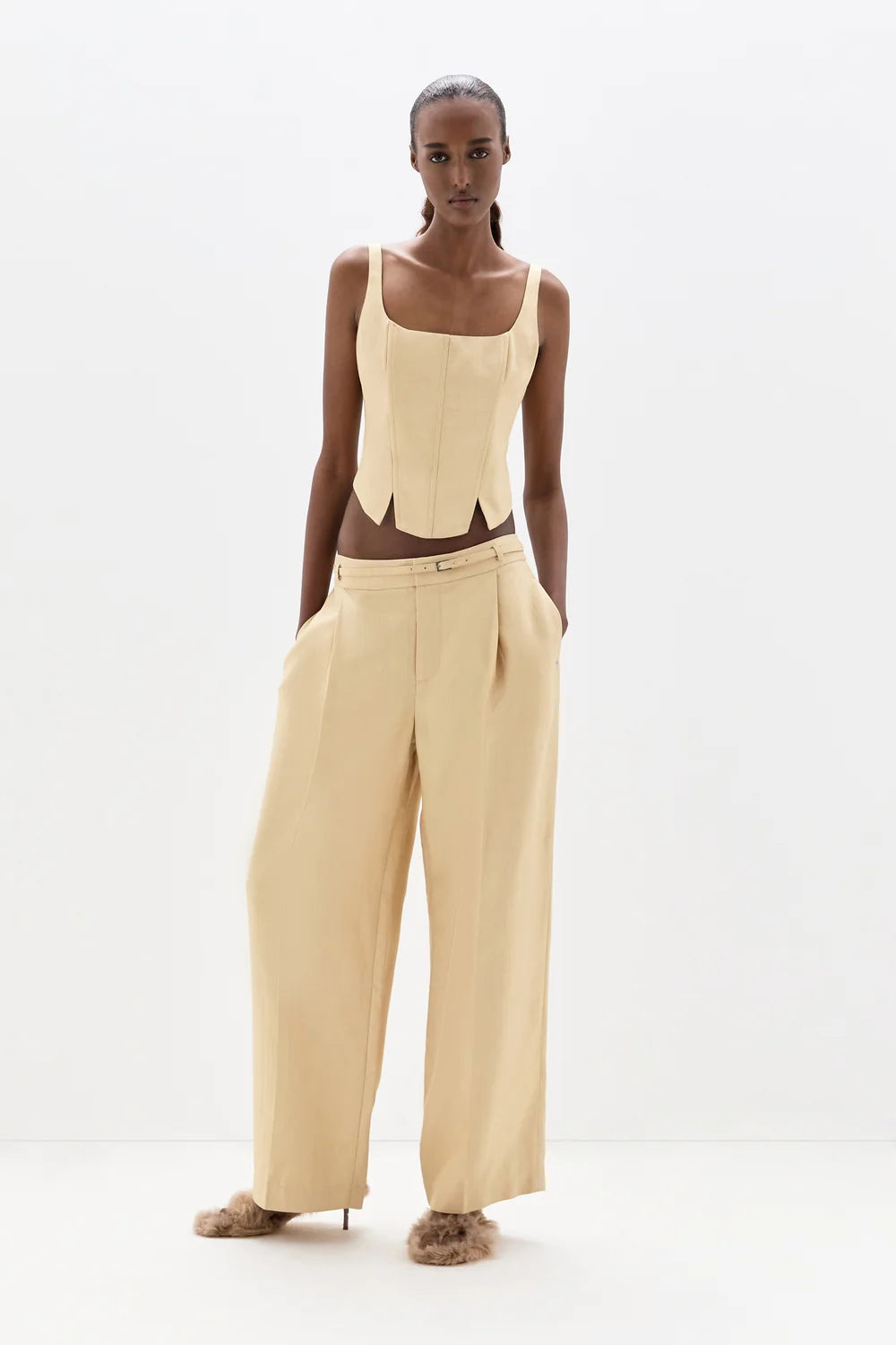 Bronte Fitted Bodice - Beige