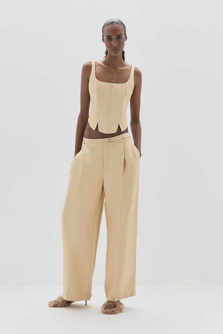 Bronte Tailored Trouser - Beige