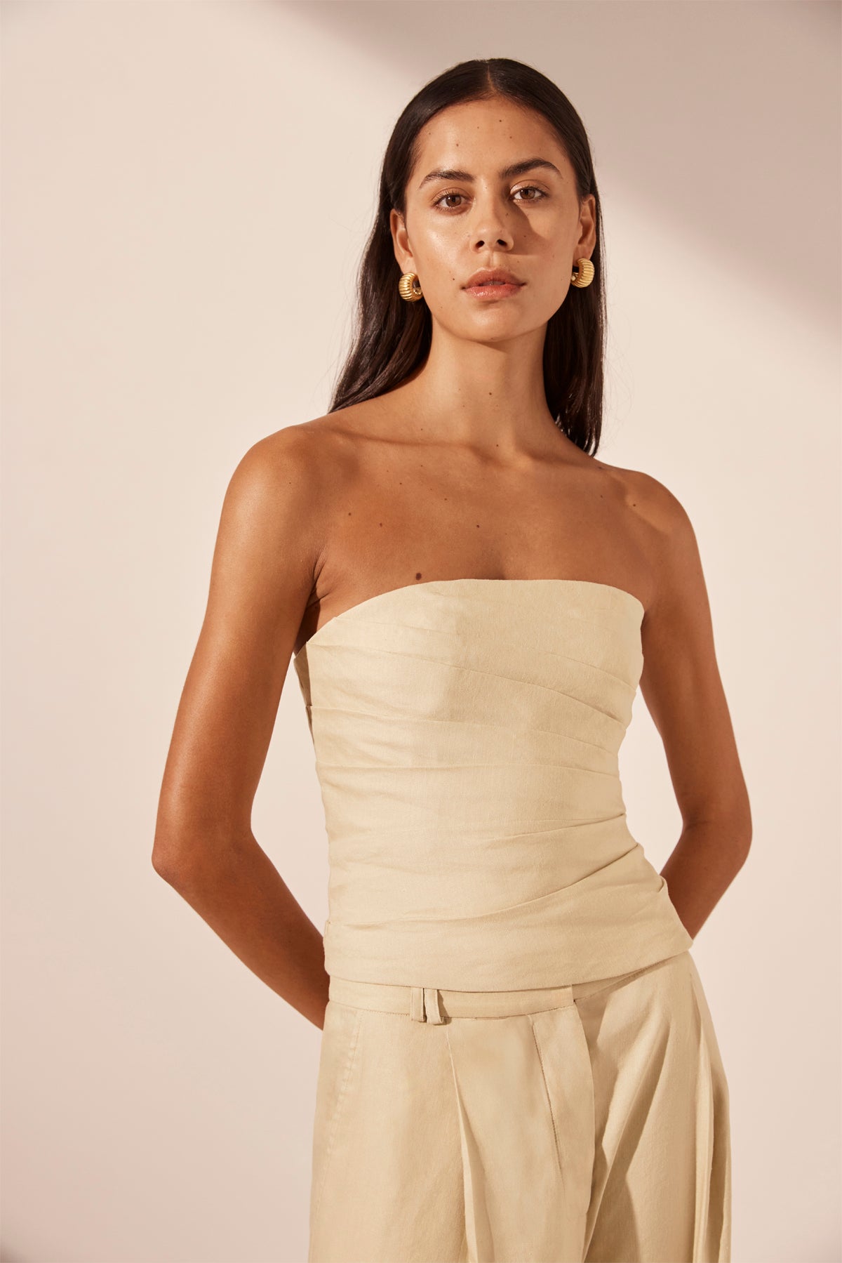 Kasbah STRAPLESS DRAPED BODICE