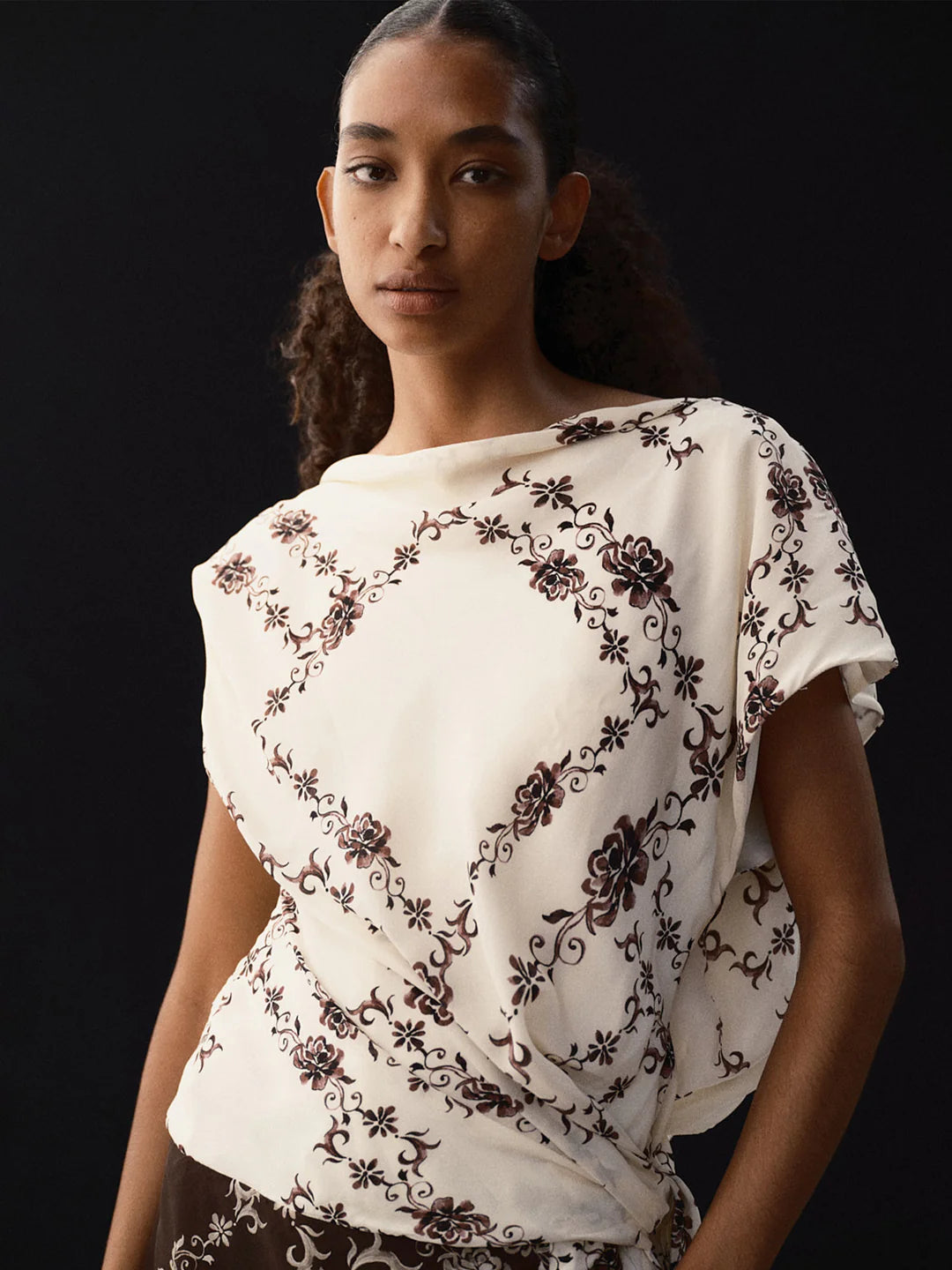 Myah Mini Dress - Geo Vine Floral