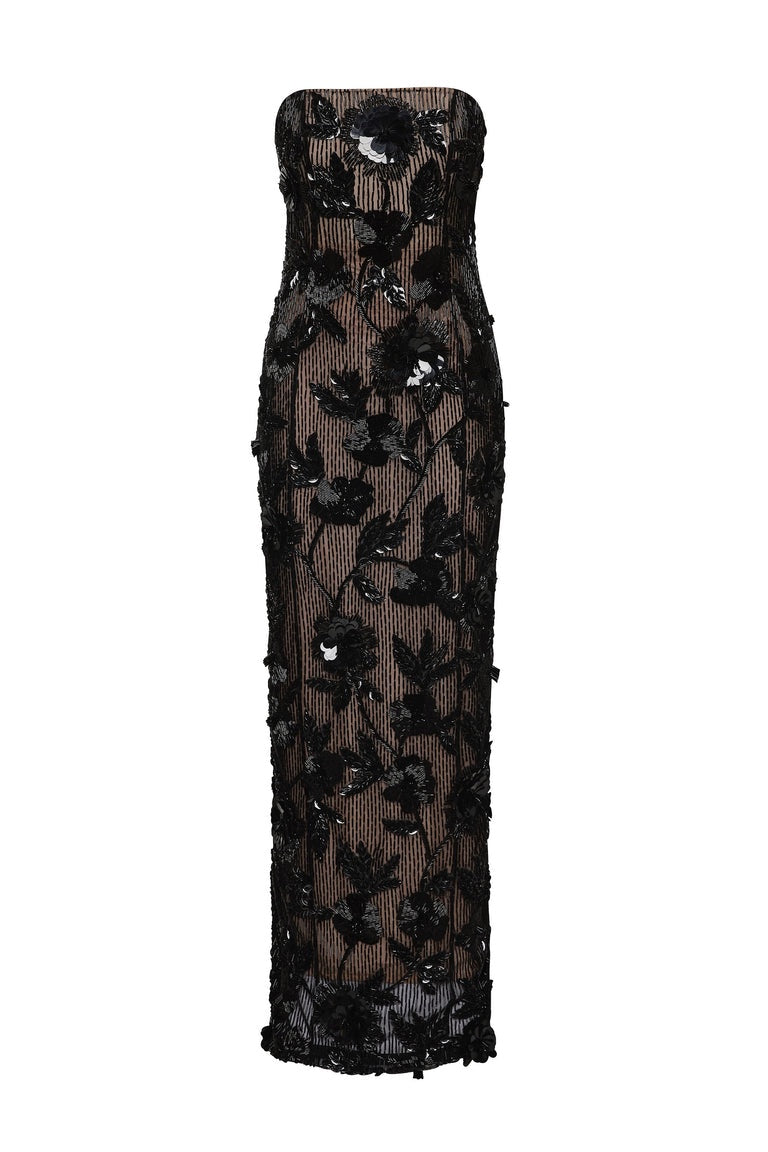 Pierre gown - black