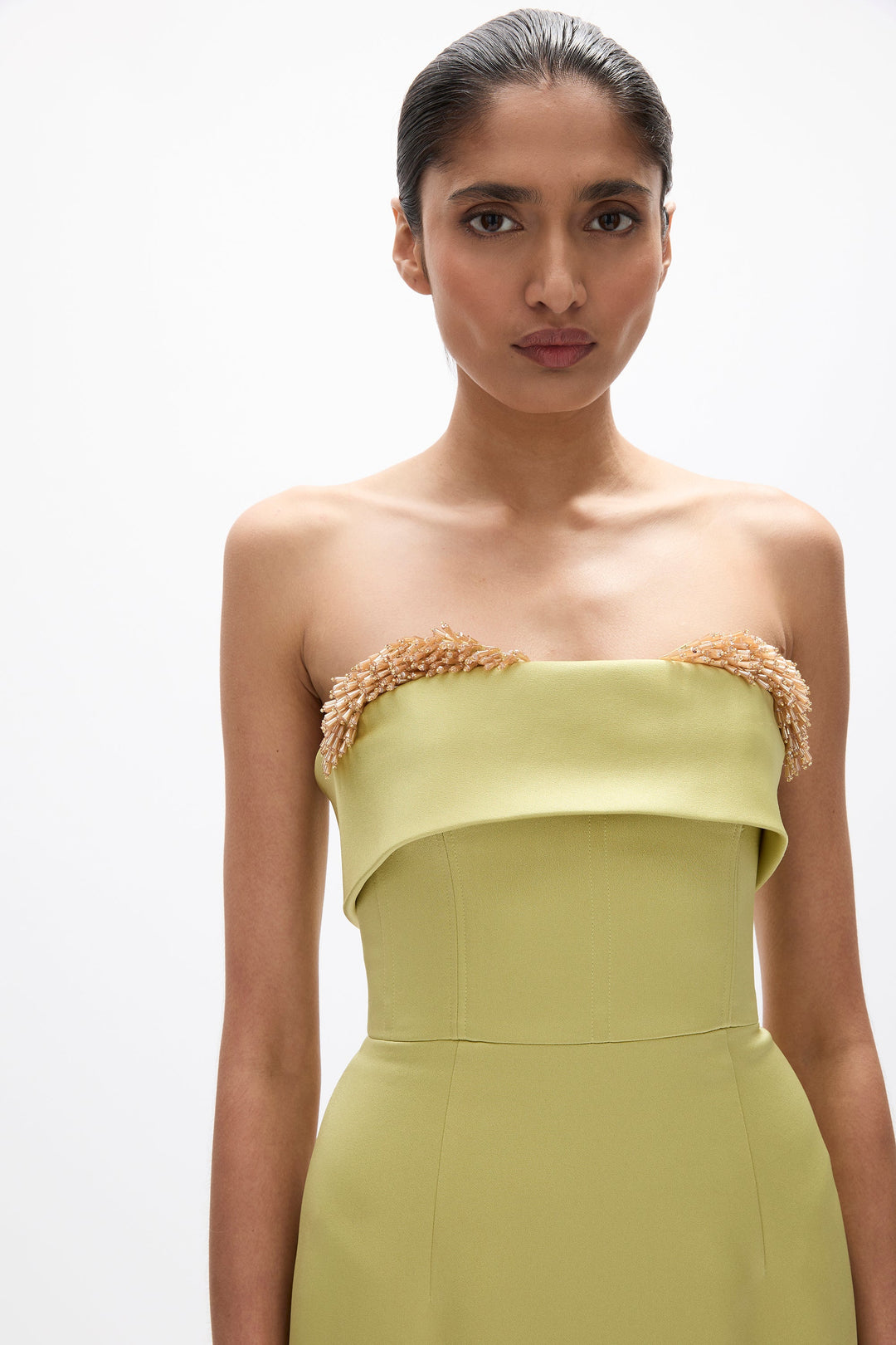 Laira Corset Dress - Apple