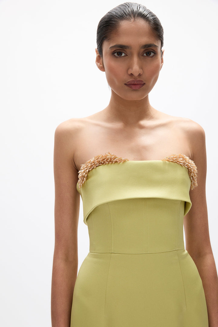 Laira Corset Dress - Apple