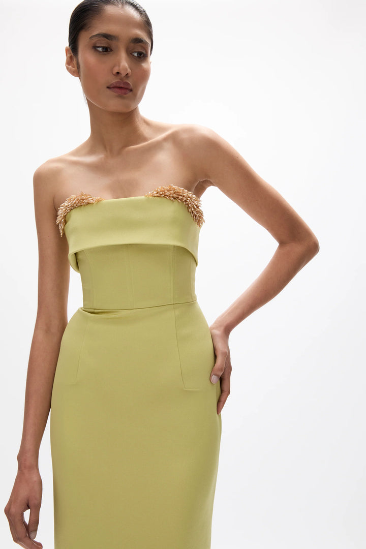 Laira Corset Dress - Apple