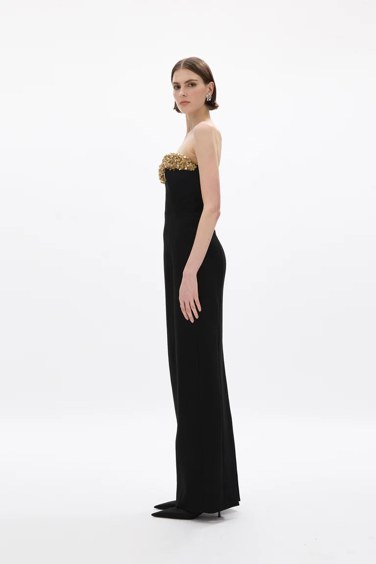 Lucca Gown - Black/ Gold