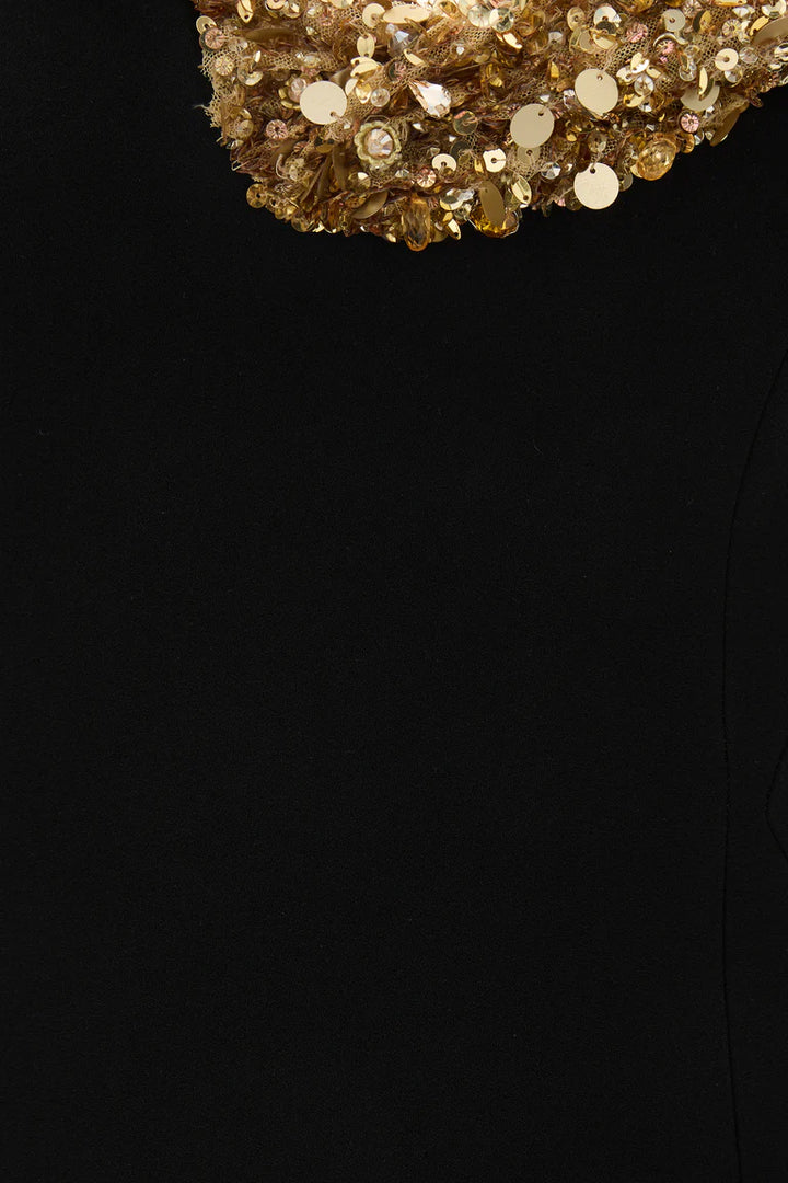 Lucca Gown - Black/ Gold