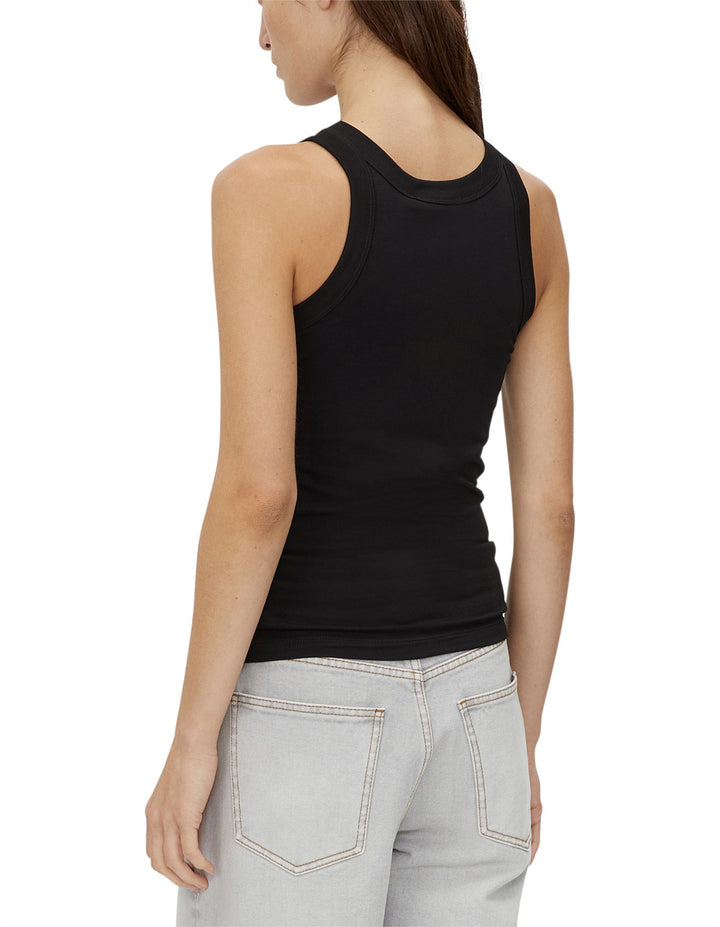 ARCHIE MONOGRAM TANK - BLACK