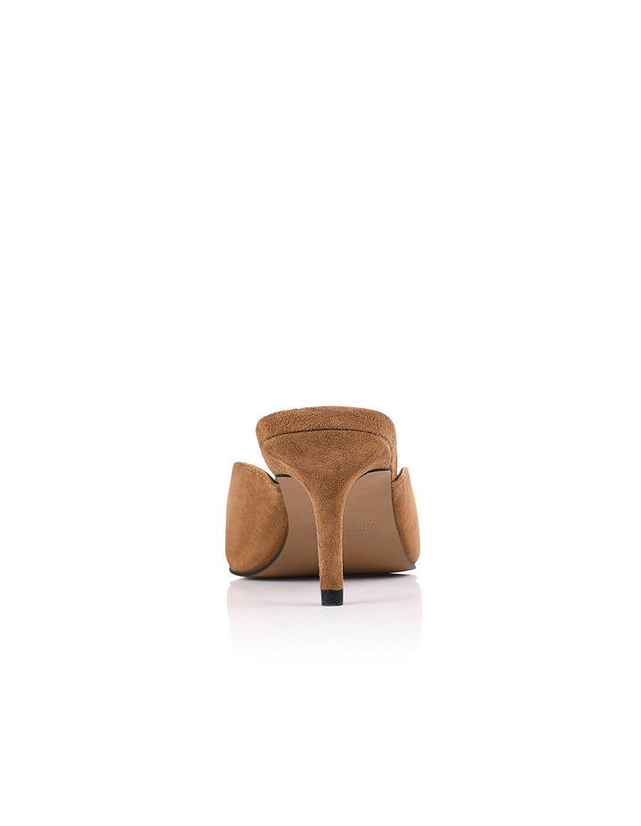 Shannon Mule Brown Suede Leather