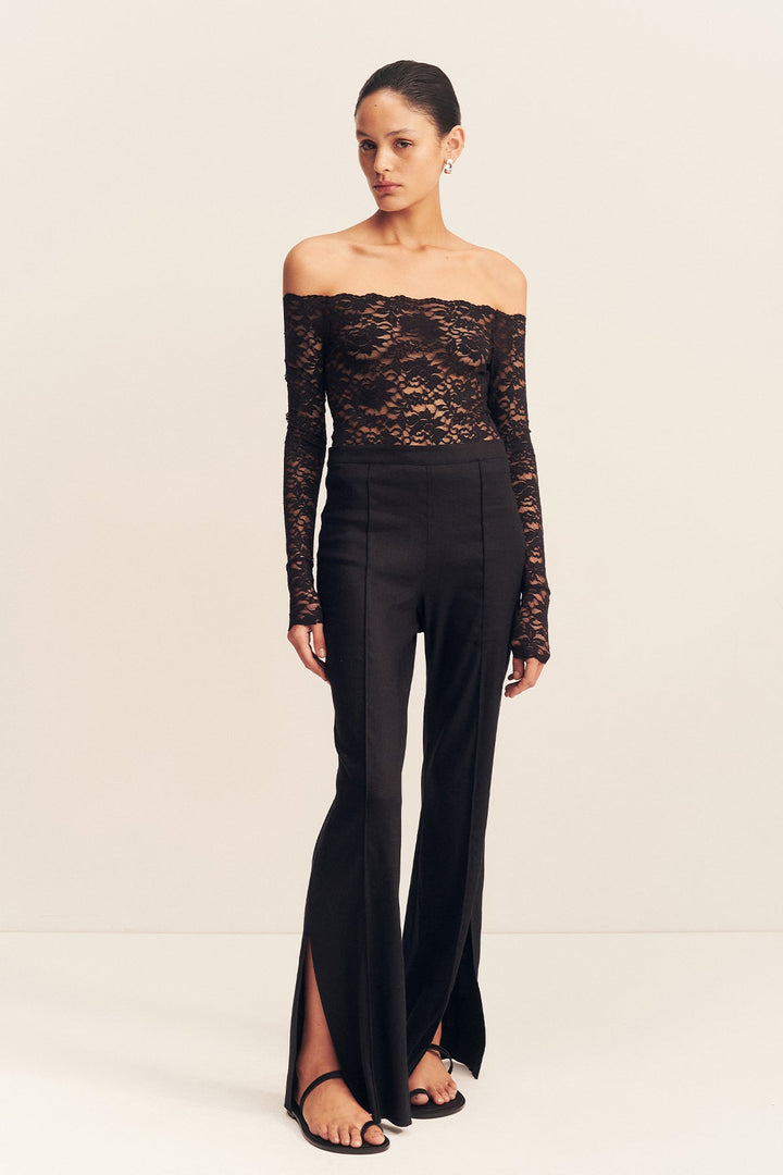 Side Split Pant - Black