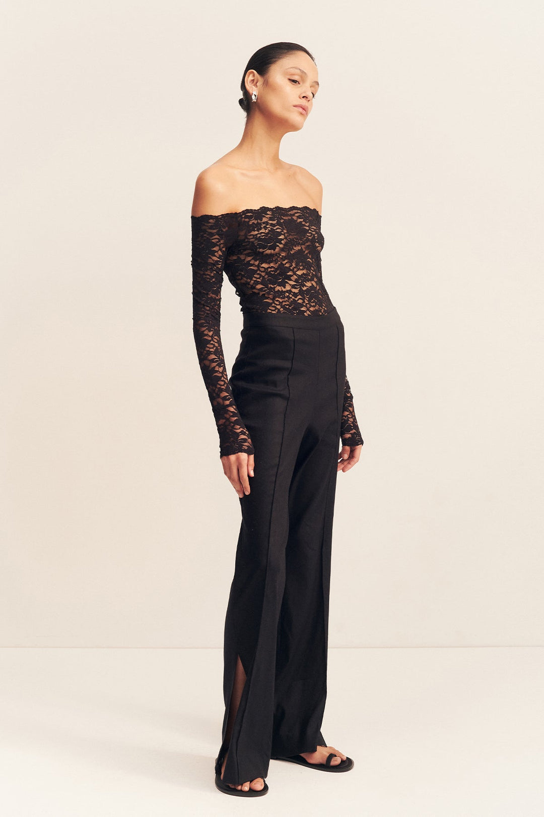 Side Split Pant - Black