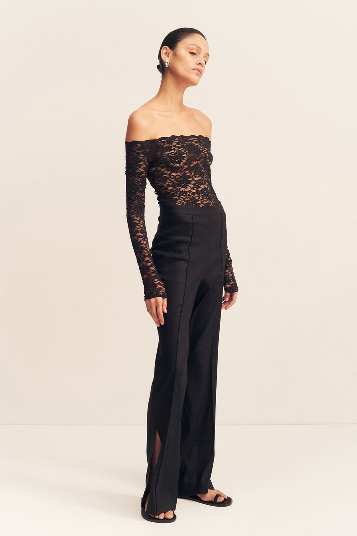 Side Split Pant - Black