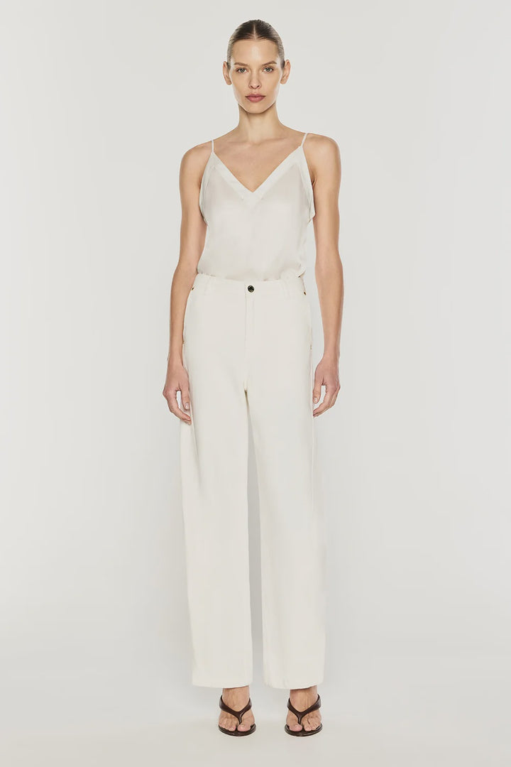 Clean Slate Barrel Jean - Off White