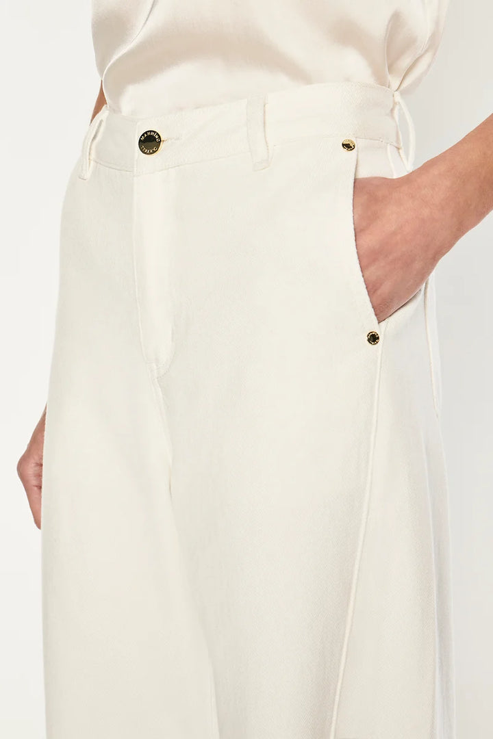 Clean Slate Barrel Jean - Off White