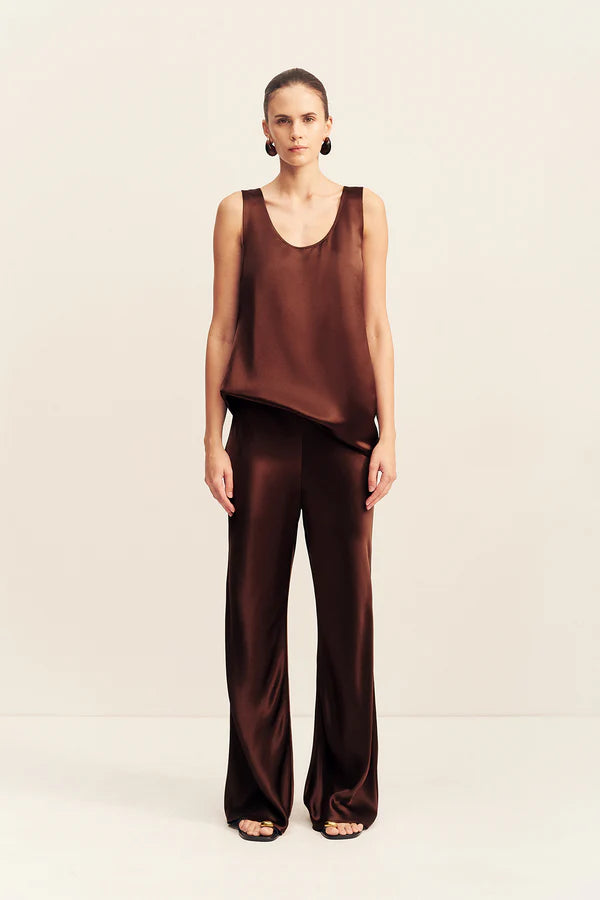 SAVANNA BIAS PANT - COFFEE