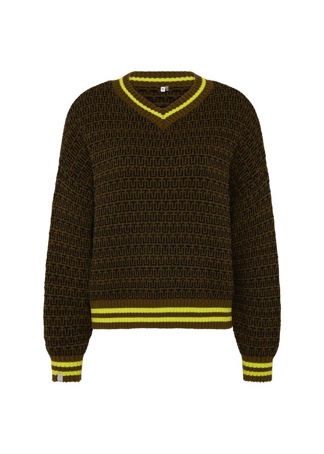 Castilla Clementine Knit Crew - Olive
